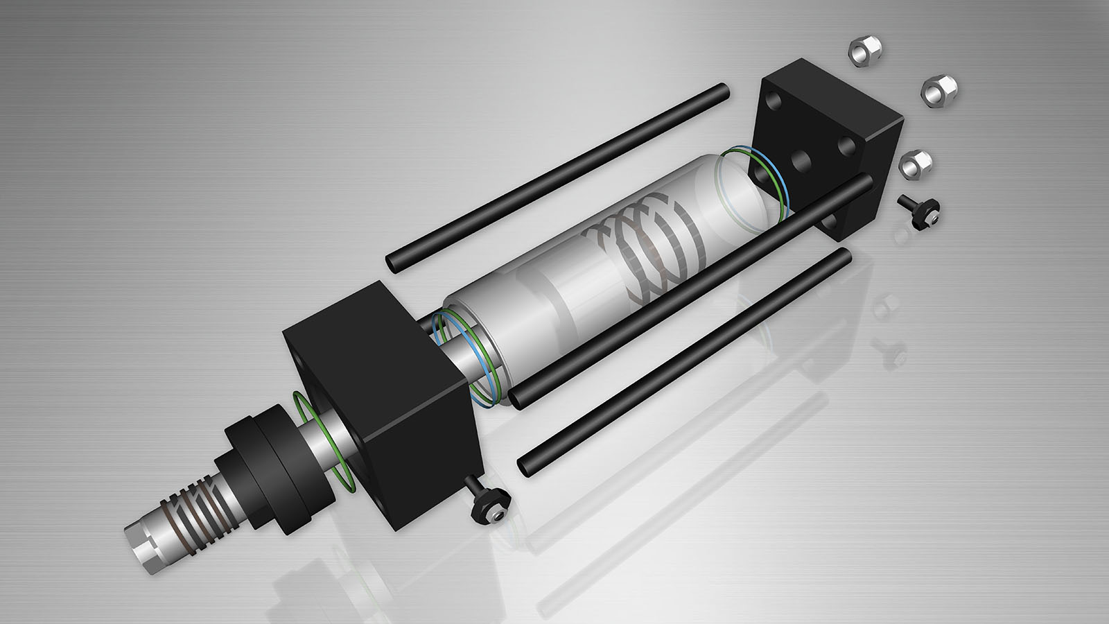 Components Tie Rod Hydraulic Cylinders